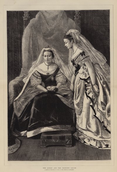 La Reina y la Princesa Louise de Francis Wilfred Lawson